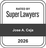 Rated by Super Lawyers - Jose A. Ceja - Top rated Criminal Defense attorney in Houston, Texas